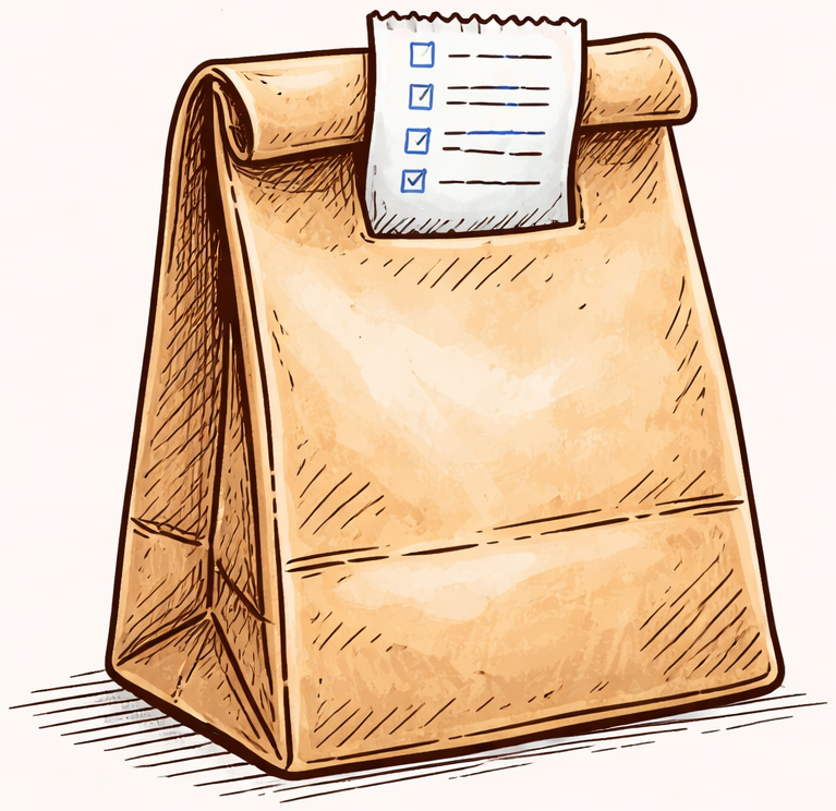 Order bag illustration