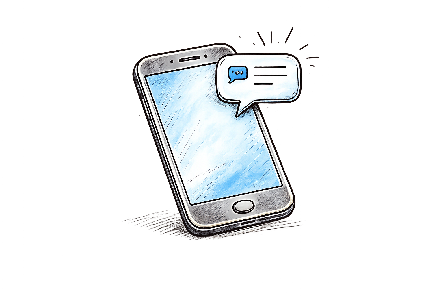 Phone lead illustration